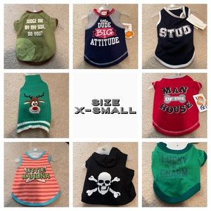 Size X-Small Lot of Pet Clothing